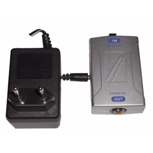 Toslink -> coax converter