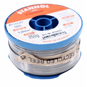 SN60PB40 STANNOL LODDETIN, 1,0MM 250G Kristall 505