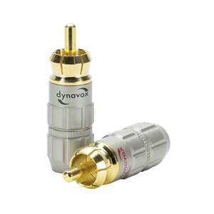 Dynavox RCA kontakter, sett m/2 røde og 2 sorte