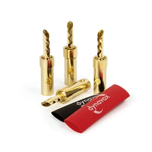 Dynavox Perfect Sound bananplugg, 4-pk