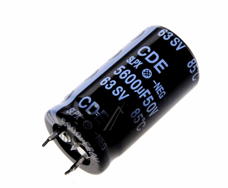 5600µF, 50V, ELKO RADIAL SNAP-IN 85° 22X40