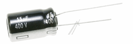 15µF, 400V, ELKO RADIAL 105° 12,5X20MM