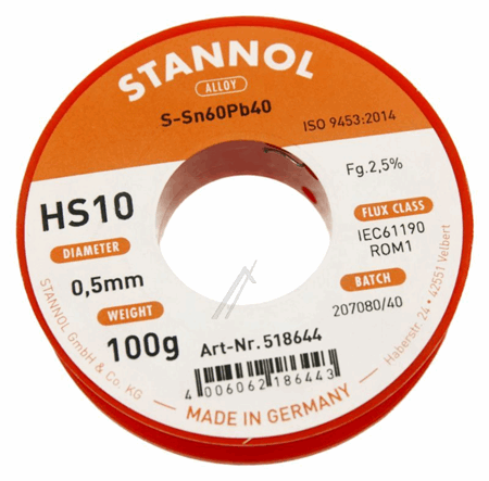 LODDETINN, 0,5MM/100GR, 60/40