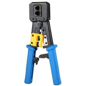RJ45 tang med støtte for pass-throuigh