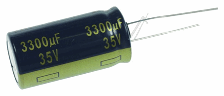 3300µF-35V EL-CAP RADIAL PAN 105° 18X35