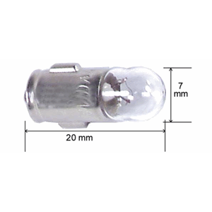 7V 0,1A / 0,7W bajonettpære