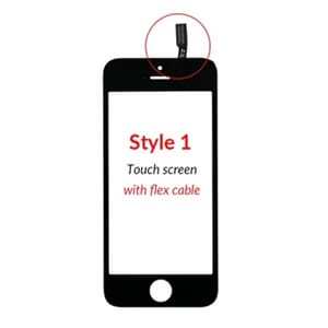 Glass for iPhone 5S, Sort