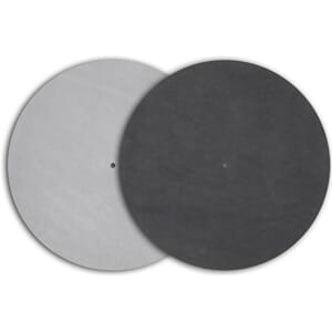 Platespillermatte lær, Sort, Pro-ject