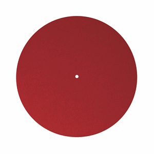 Platespillermatte, rød filt