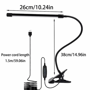 Led lampe med klemme