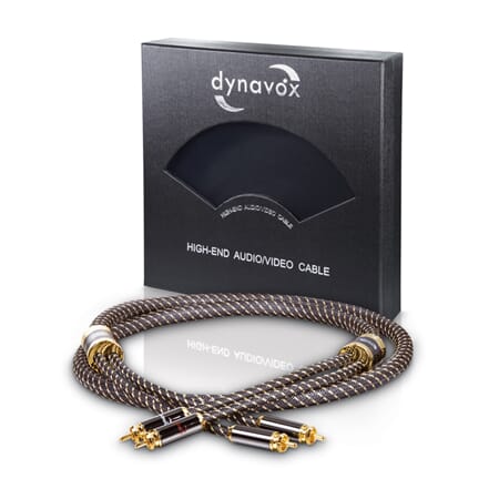 Dynavox Black Line RCA-kabel, Stereo 1m
