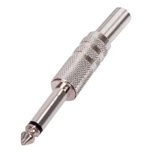 Monokontakt 6.35 mm Han Metall Silver