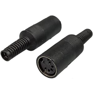 DIN plugg 5-pin HUN, for lodding