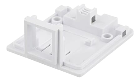Surface mount box for Keystone, 1 port, white