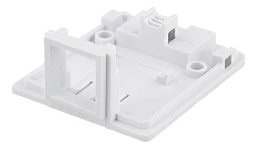 Surface mount box for Keystone, 1 port, white - HiFiloftet.no