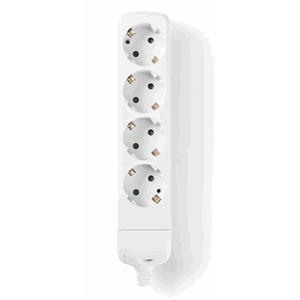 Grenuttak, 4 uttak, uten kabel