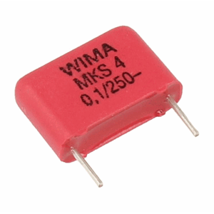 0,1uF-250V MKS4-kondensator RM=10mm