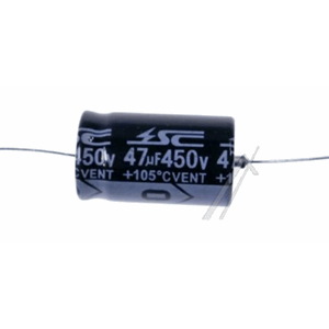47uF, 450V ELKO AXIAL 105° 18X30MM