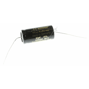 82µF, 100V Audio Mundorf aksial 85° 18x39mm bipolar