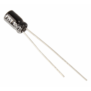 10uF, 25V Elko radial PAN 105°C 4x7mm