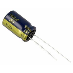 1000UF25V KONDENSATOR 105°C, LOW ESR, 1000F-25V, 12,5X20,0 M