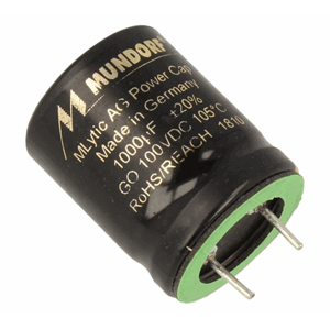 1000UF100V AUDIO ELKO RADIAL 105° 25X30MM