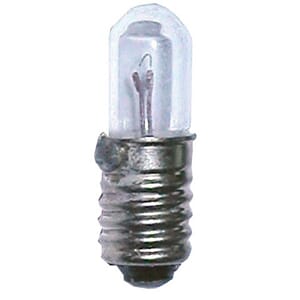 Skalapære E5. 6V, 0,3w, 4.7x15mm
