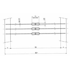 680R, 0,5W Sikkerhetsmotstand, 2,9x9,7mm