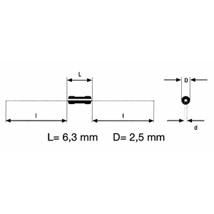 330R-1W Metallfilm-motstand 0207