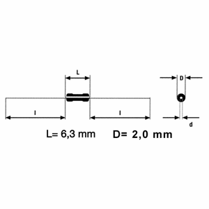 27K-1W Metallfilm-motstand, 0207